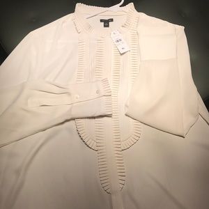 Ann Taylor Ivory Blouse